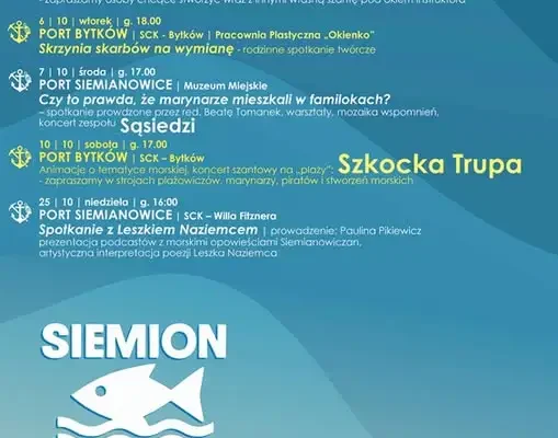 Siemion może w morze 2 – jesienna seria morskich spotkań w Siemianowicach Śląskich