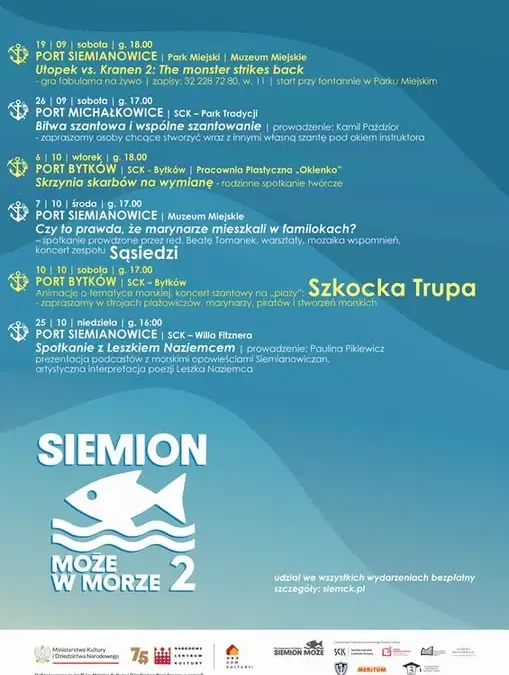 Siemion może w morze 2 – jesienna seria morskich spotkań w Siemianowicach Śląskich