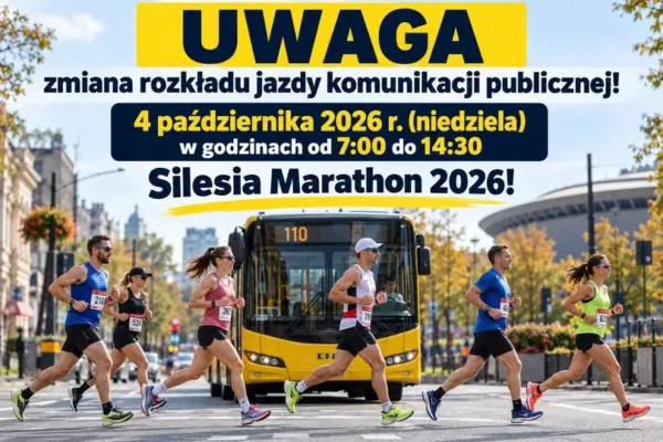 Silesia Marathon 2026: utrudnienia w komunikacji miejskiej w Siemianowicach Śląskich