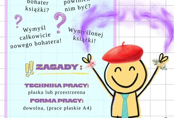 Konkurs plastyczny w Siemianowicach Śląskich: wymyśl książkowego bohatera