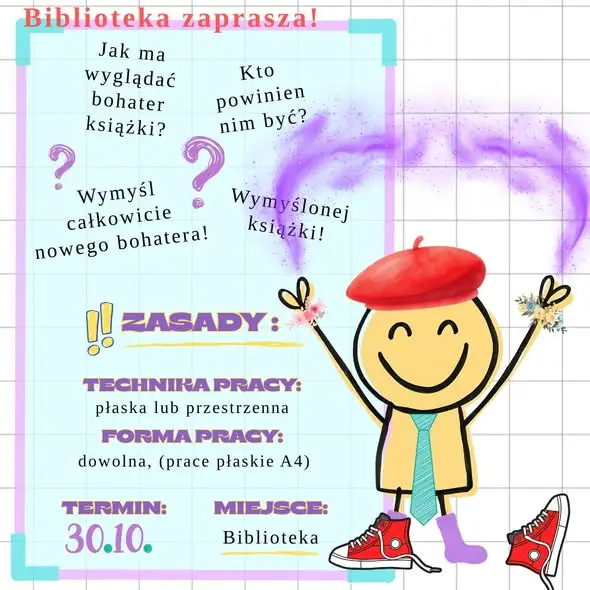 Konkurs plastyczny w Siemianowicach Śląskich: wymyśl książkowego bohatera