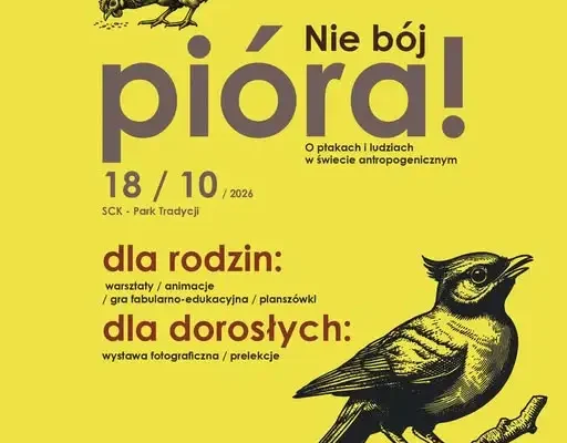 „Nie bój pióra!” – Park Tradycji w Siemianowicach Śląskich zaprasza na spotkanie z ptakami
