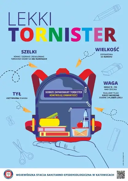 Siemianowice: szkoła w kampanii „Lekki tornister” – zadbaj o kręgosłup dziecka