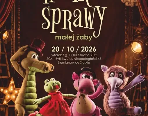 Spektakl „Wielkie sprawy małej żaby” w SCK Bytków – 20 października